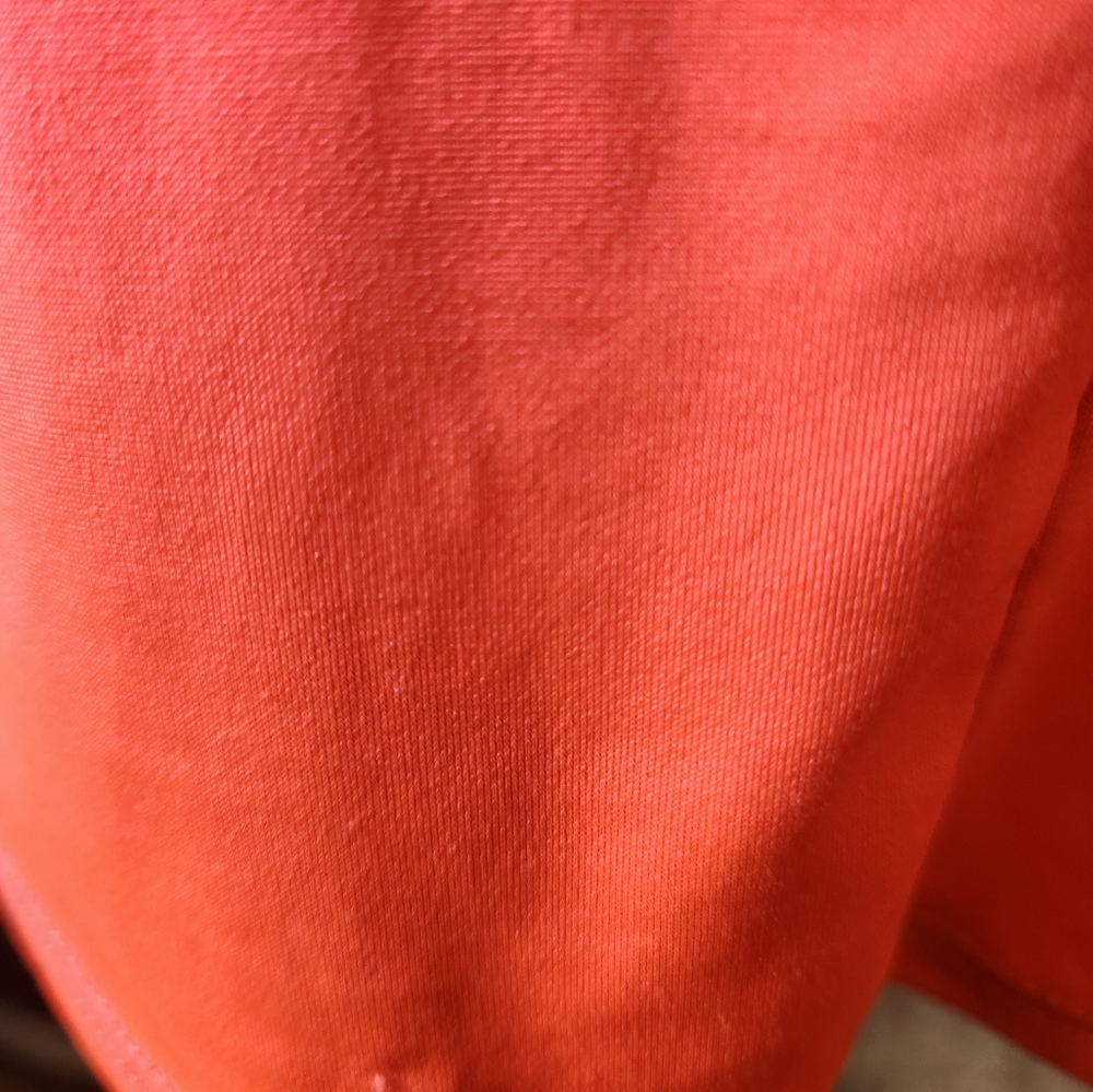 Y2K Vintage Deb Strapless Ruched NEON Orange Mini Dress Rhinestones S Party - Picture 16 of 16